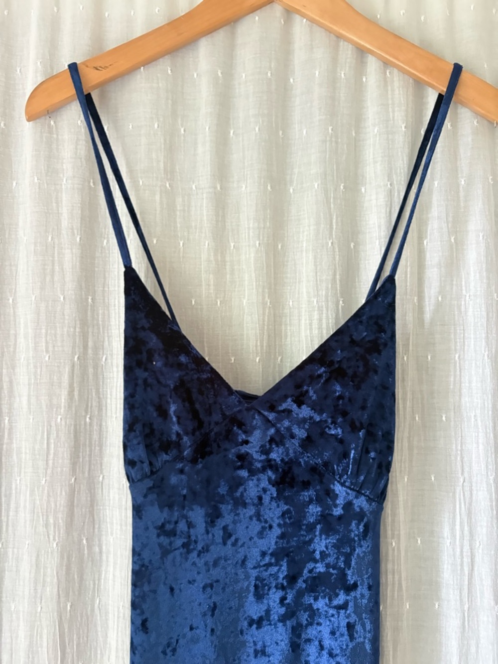Lulu's Navy Blue Velvet Dress - Picture 2 of 7